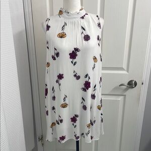 Gilli White Floral Midi Dress